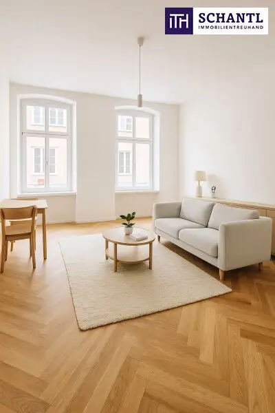 ***Altbau trifft Moderne – hochwertig sanierte 3-Zimmer-Wohnung mit Klimaanlage, Luftwärmepumpe, hofseitiger Terrasse & edler Ausstattung***