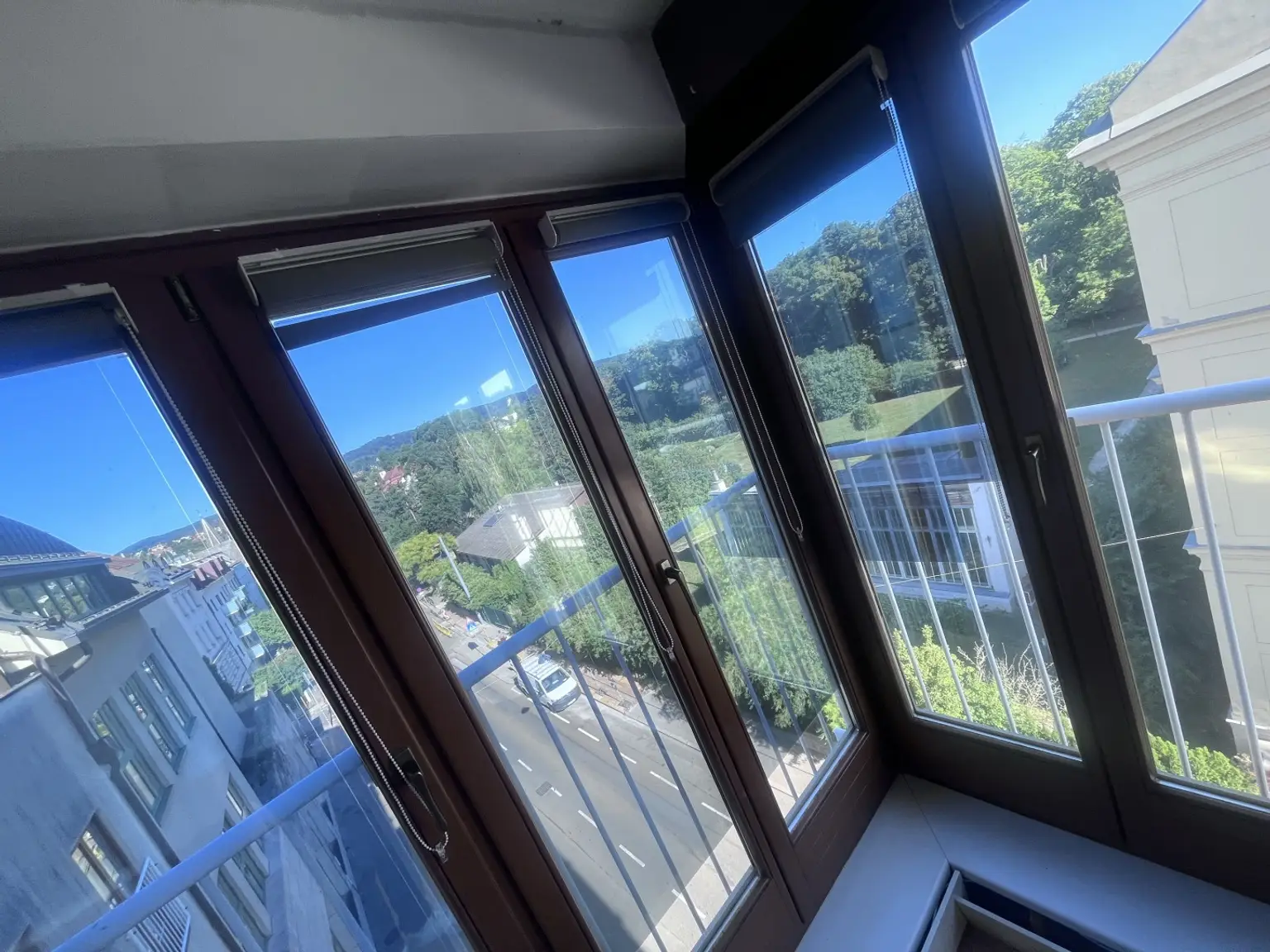 Blick vom Wohnzimmer