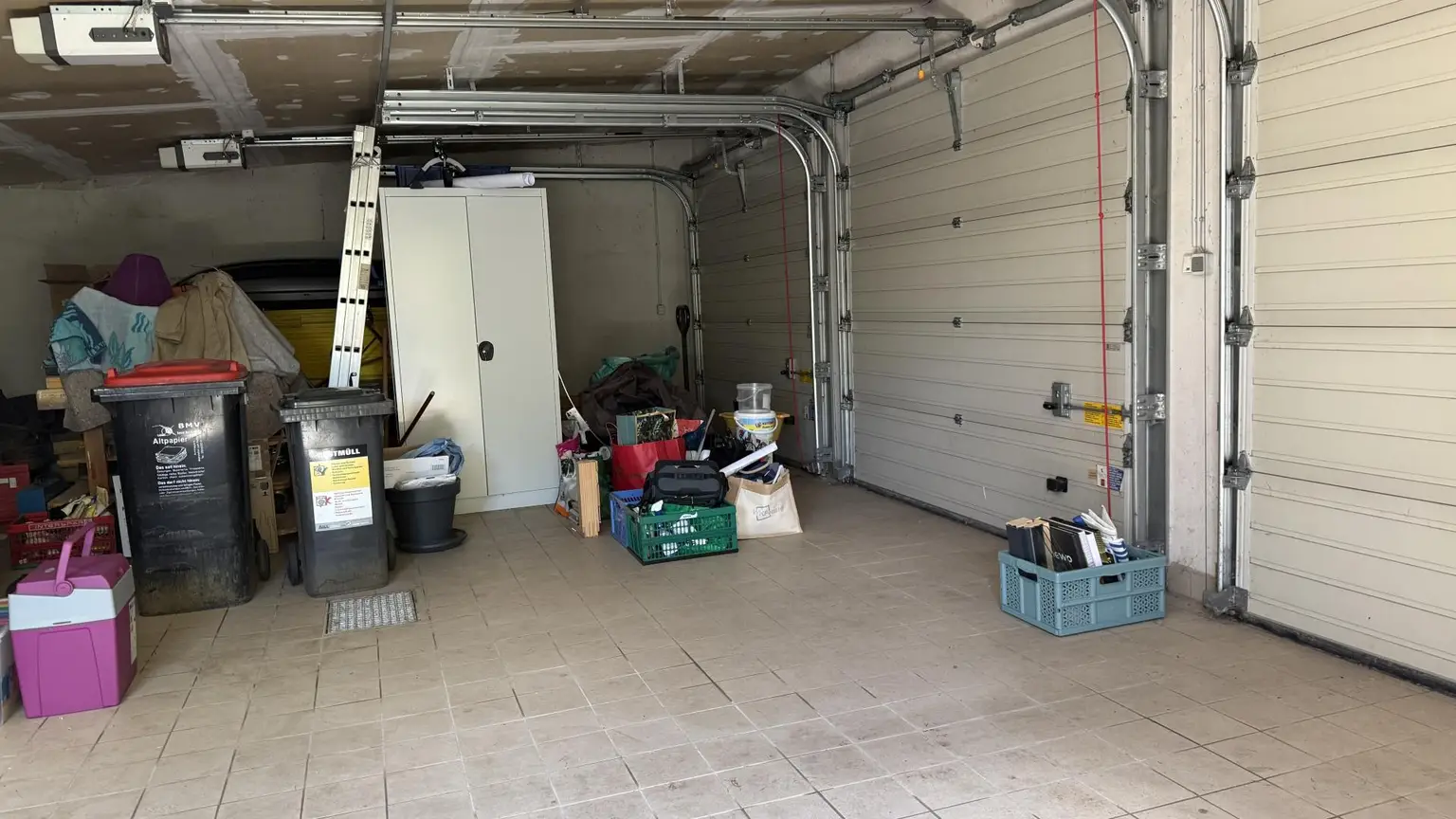 Garage von innen