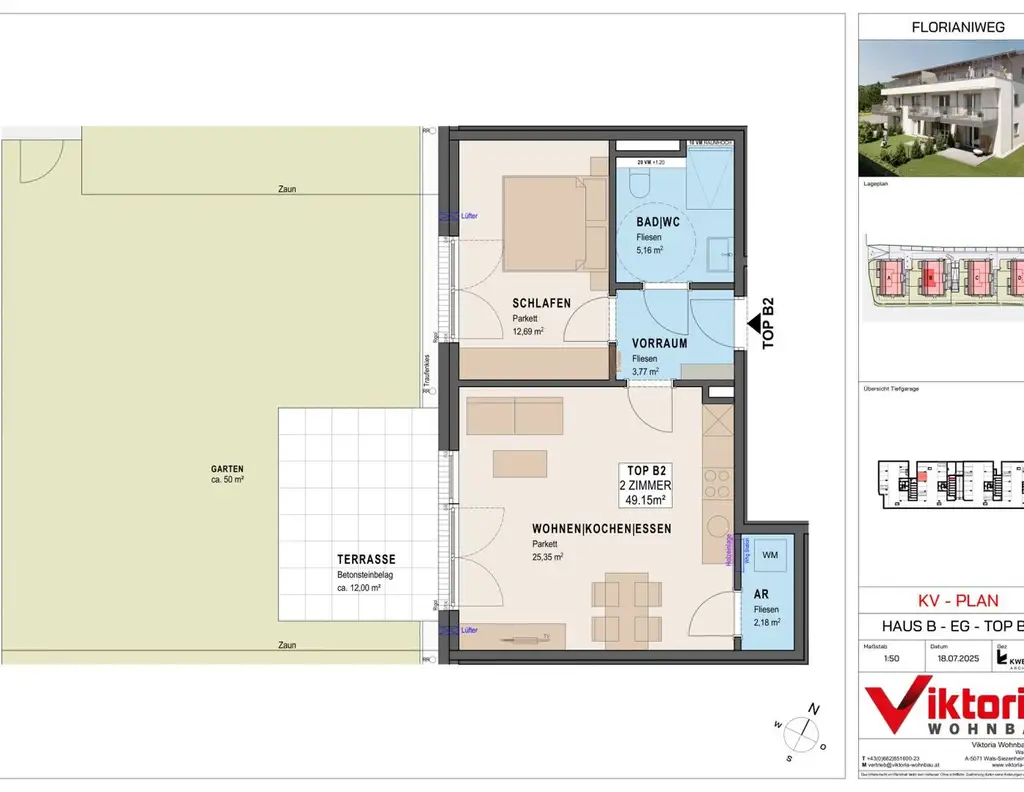 Neu in Bergheim! 2-Zimmer Gartenwohnung im Baurecht!