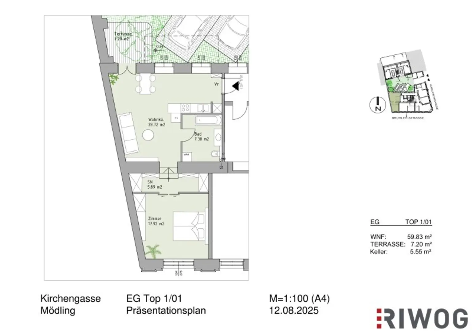 ÜBER 4 METER RAUMHÖHE II TERRASSE II PRESTIGE UND ELEGANZ II WOHNEN IM DENKMALGESCHÜTZEN MÖDLINGER STADTJUWEL II FUSSGÄNGERZONE