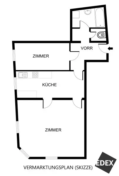 Wohnen, wo Wien am schönsten ist: Charmante 2-Zimmer-Wohnung in Währing