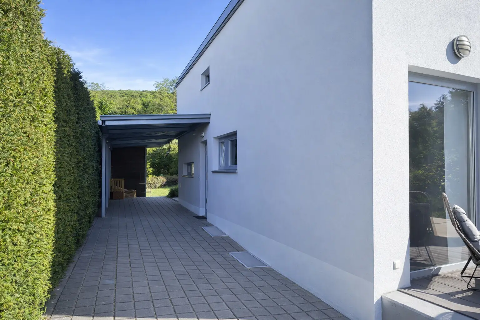 Carport Eingangsbereich