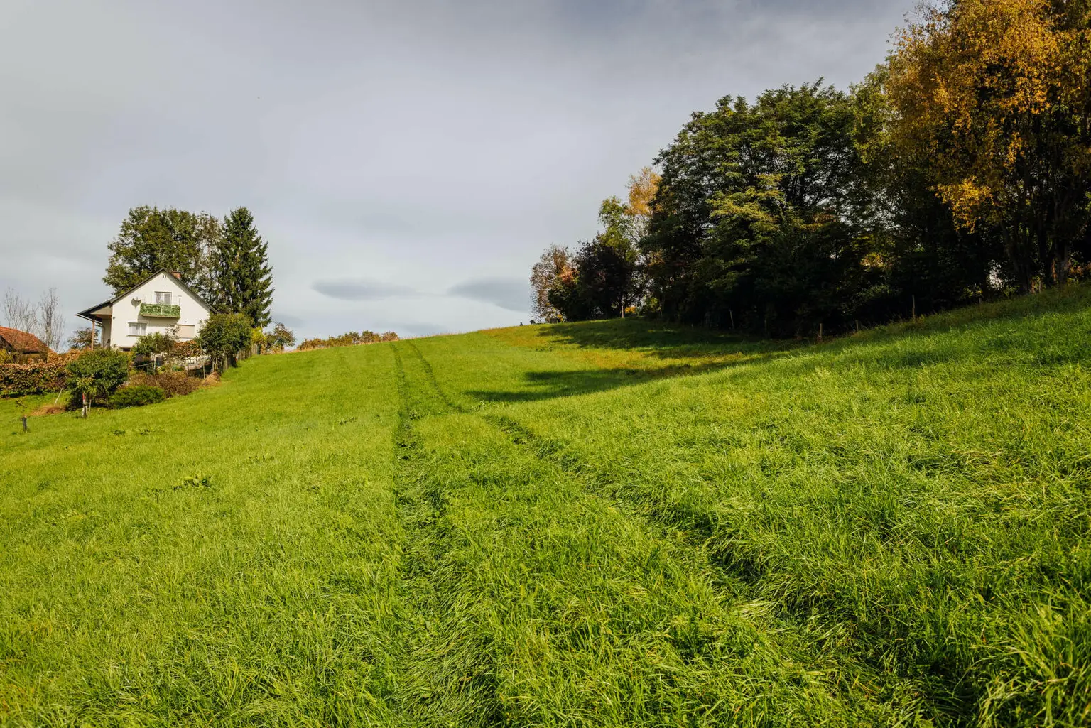 Baugrund mit altem Gebäude und Bauerwartungsland mit Weganteil im Zentrum von Hengsberg