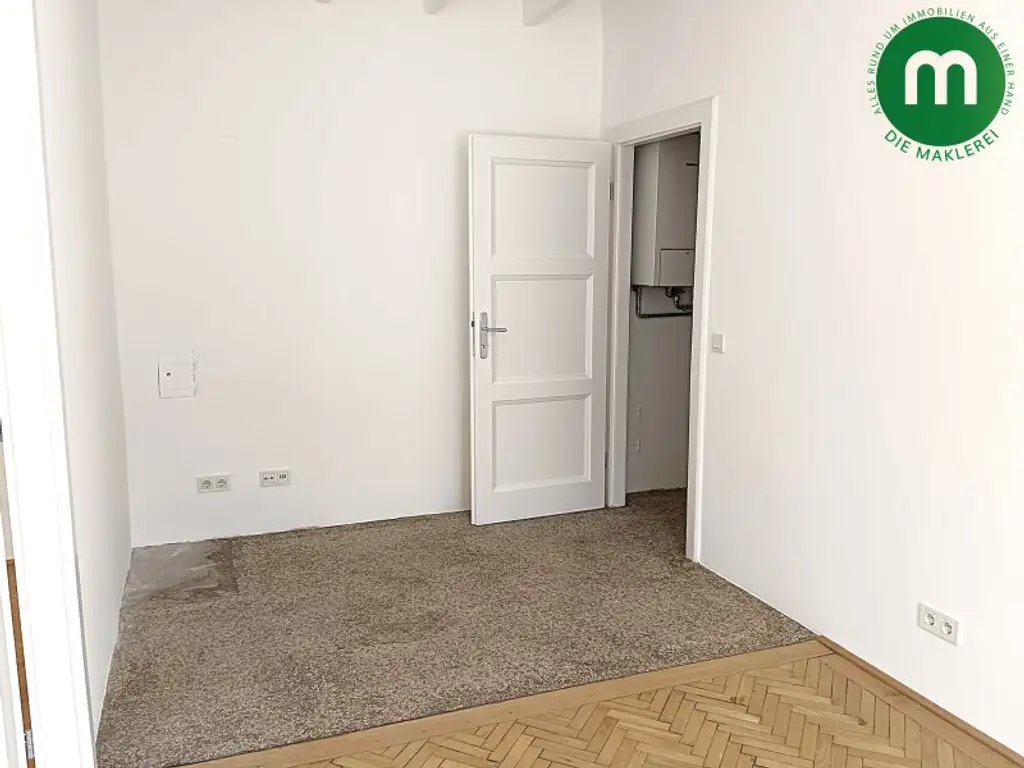 Unbefristete Miete: geräumiger 2-Zimmer-Altbau