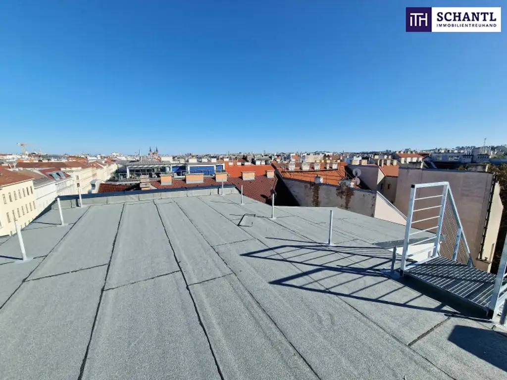 Exklusive 4-Zimmer-Dachgeschosswohnung in revitalisiertem Altbauhaus – Stilvolles Wohnen mit Dachterrasse, Fischgrätparkett, Klimaanlage & Luftwärmepumpe auf modernstem Stand