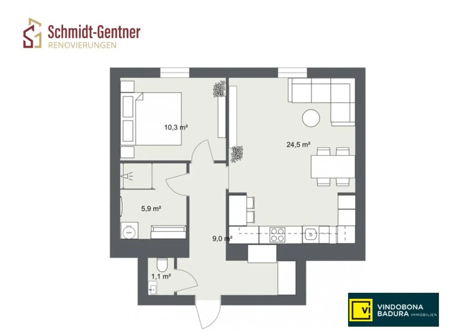 Wohnen mit Geschichte | Stilvoll sanierte 2-Zimmer-Wohnung I PROVISIONSFREI
