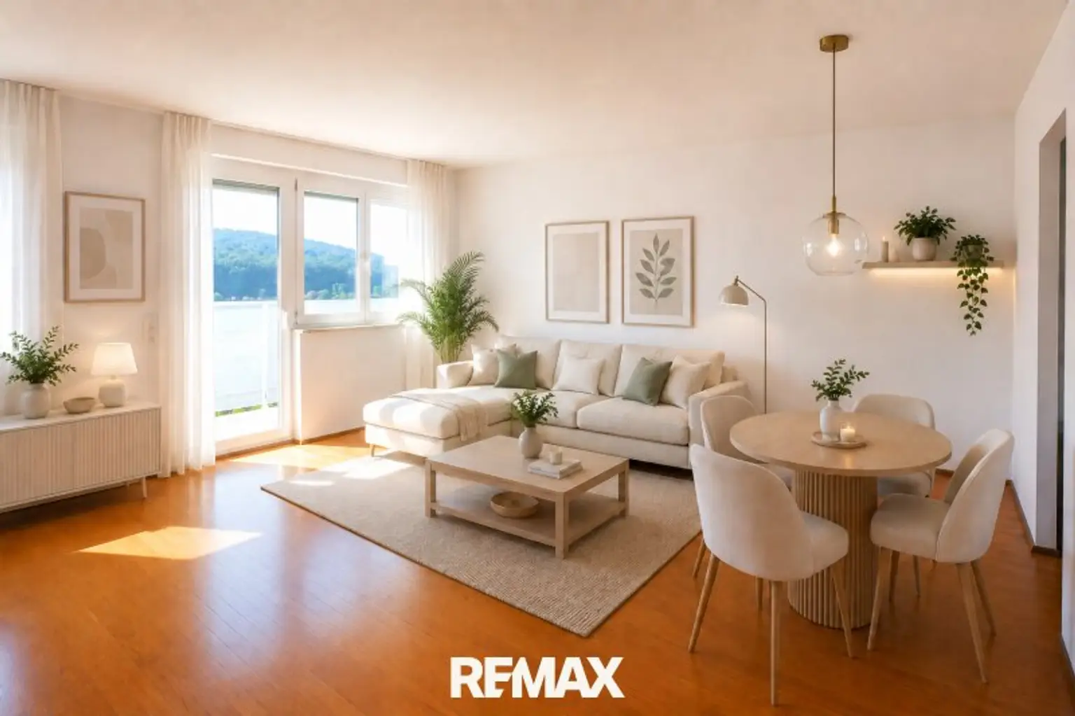 Wohnzimmer (virtuell eingerichtet)