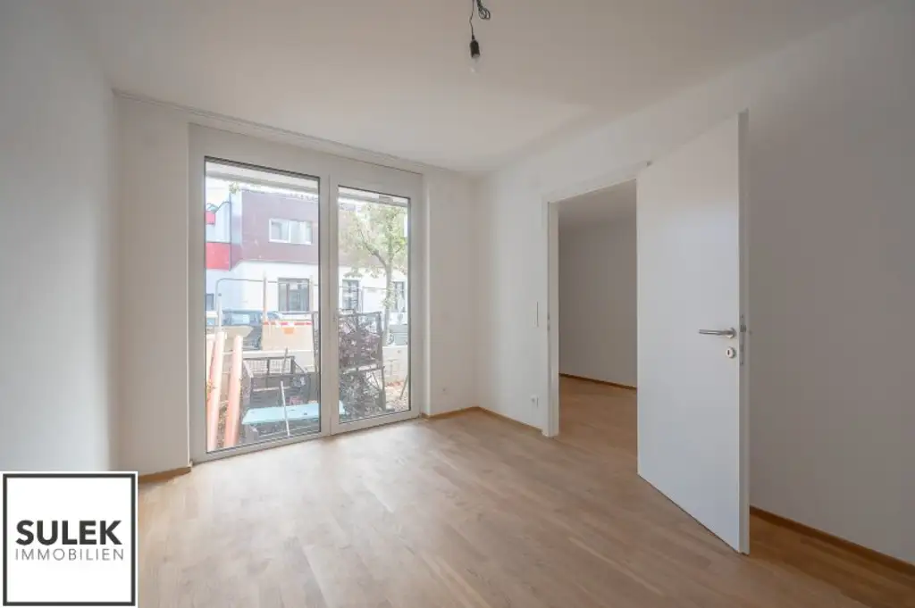 Wohnen in der SCHEFFERGASSE 4: durchgestreckte 4 Zimmer Wohnung mit Terrasse und Garten - Erstbezug ab Q1/2026!
