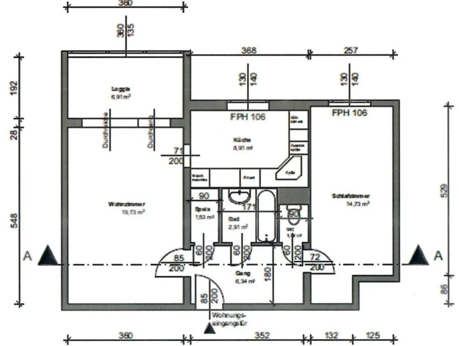 13. Eigentumswohnung 1210 Wien - Grundriss