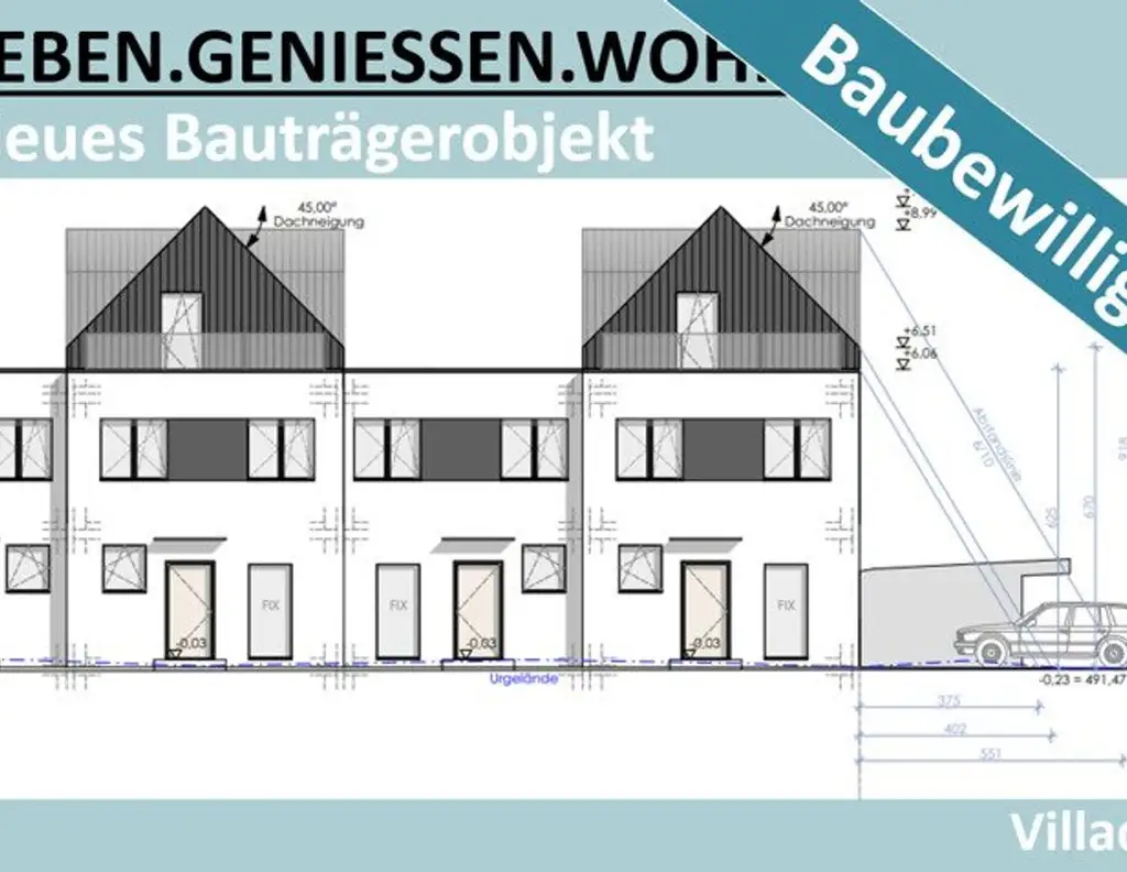 NEUES BAUTRÄGERPROJEKT BAUBEWILLIGT