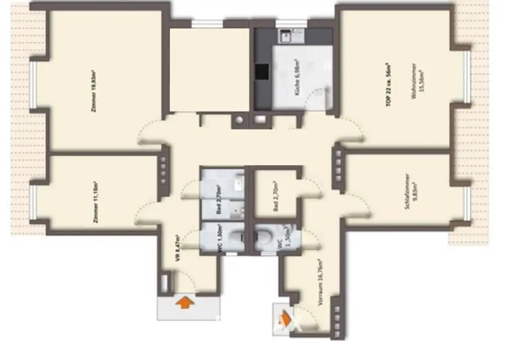 EINZIGARTIGE CHANCE – ZWEI WOHNUNGEN MIT POTENZIAL ZUR ZUSAMMENLEGUNG!