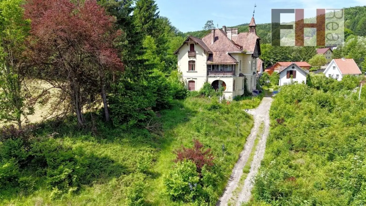 Herrschaftliches, historisches Anwesen, 94.000m² Grund, WNFL 720m², absolute Ruhelage in Pressbaum!