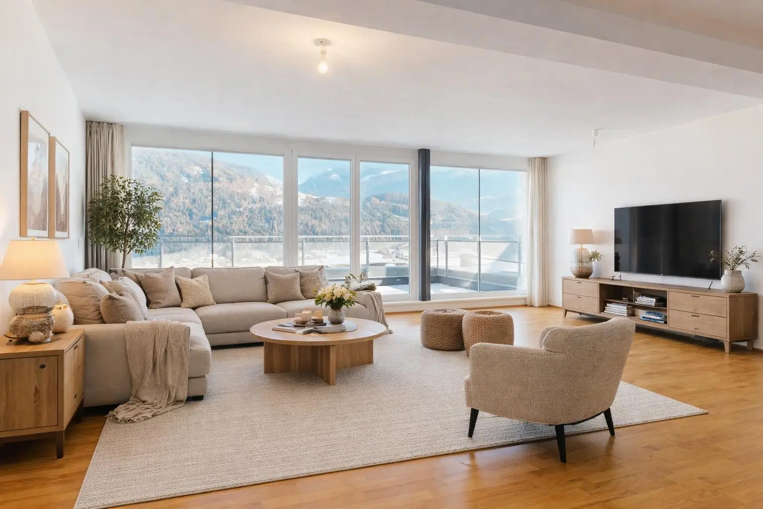 Wohnung - Wohnbereich Visualisierung