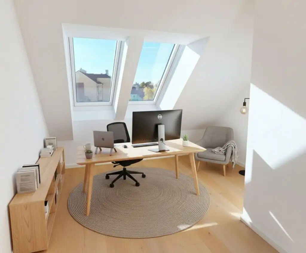 Erstbezug: 3-Zimmer-DG-Wohnung mit Terrasse (Kurzzeitvermietung gestattet!)