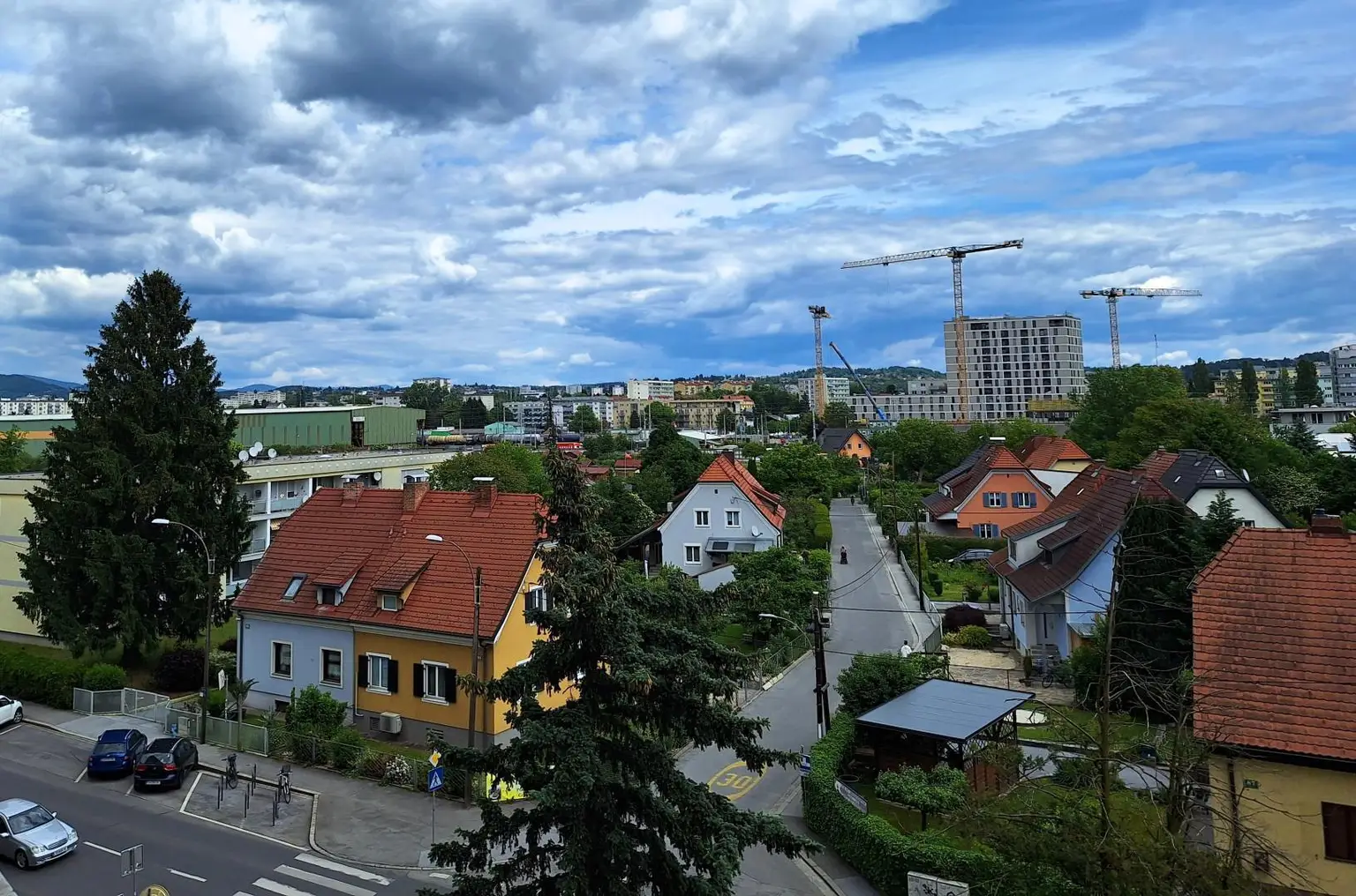 Ausblick vom Ostbalkon