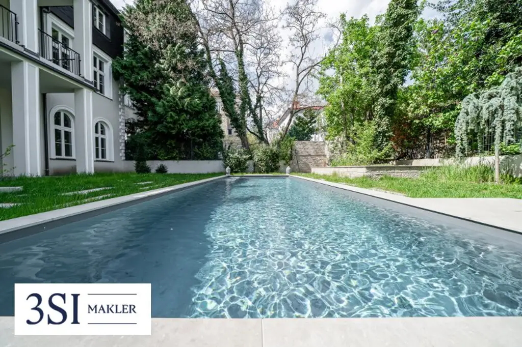Luxus, Privatsphäre und modernste Eleganz vereint - Architektonisches Juwel in exklusiver Grünruhelage des 19. Bezirks