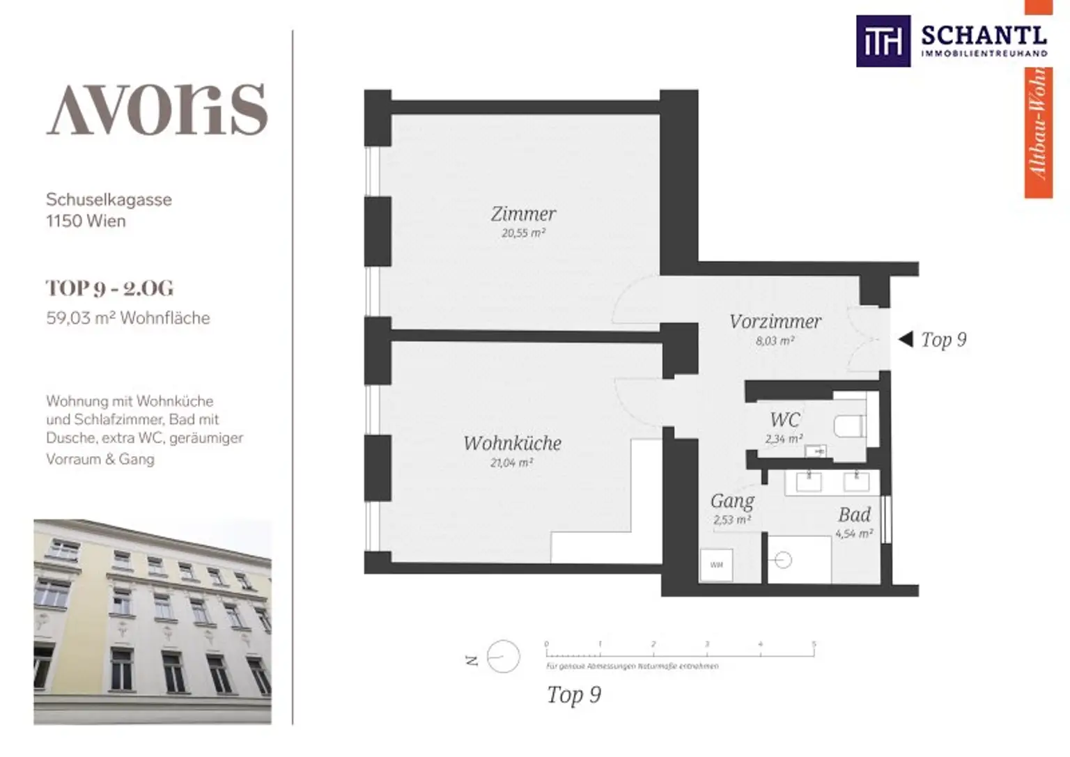 Neu! Belagsfertige Wohnung - Selbst nach Wunsch finalisieren! Perfekt aufgeteilte 2-Zimmer + Grüner Innenhof + Ruhelage + Schönes Altbauhaus + TOP Infrastruktur und Anbindung! Jetzt zugreifen!