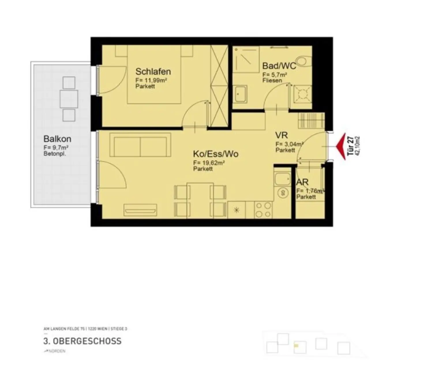 Wohnen nahe U1 Kagraner Platz - Ideale Infrastruktur