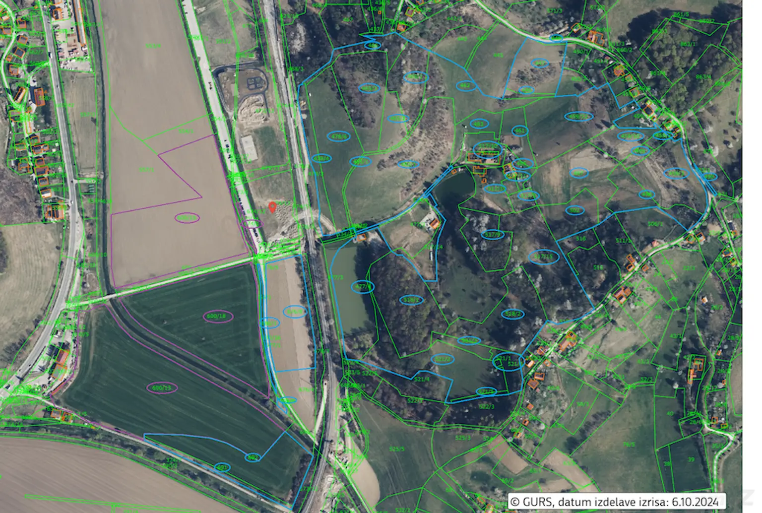 Pesnica Parzellen orto jpg