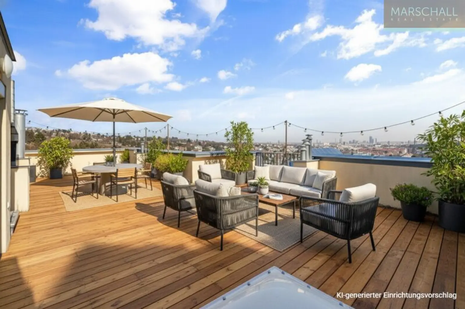 Luxuspenthouse mit riesiger Terrasse und Traumblick in Bestlage/Döbling