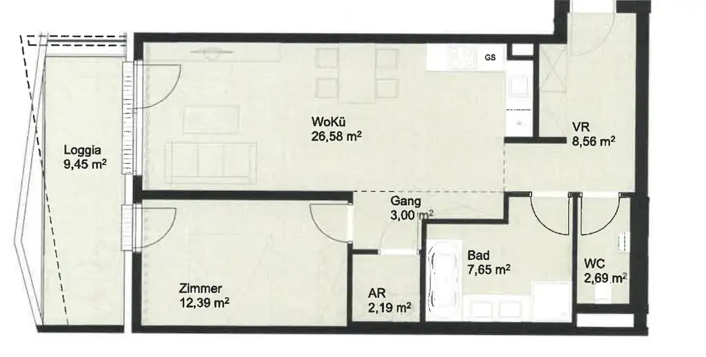 Exklusive Wohnung im Trendbezirk – Westsonne & Lebensqualität auf der Loggia!