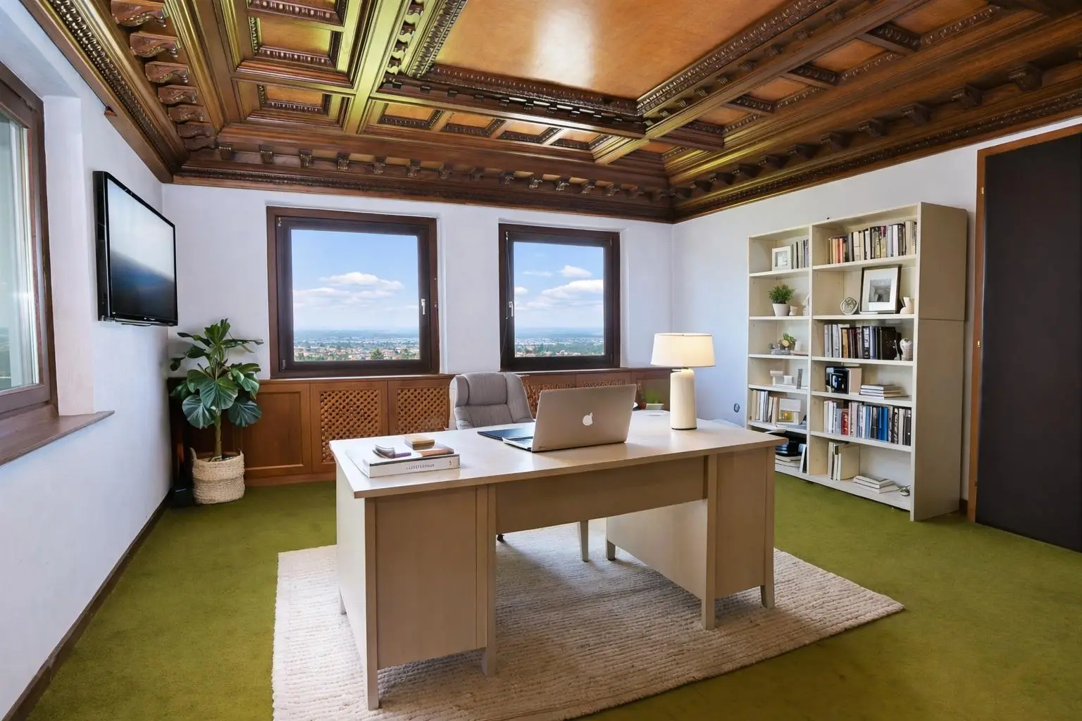 Arbeitszimmer (virtuell eingerichtet)