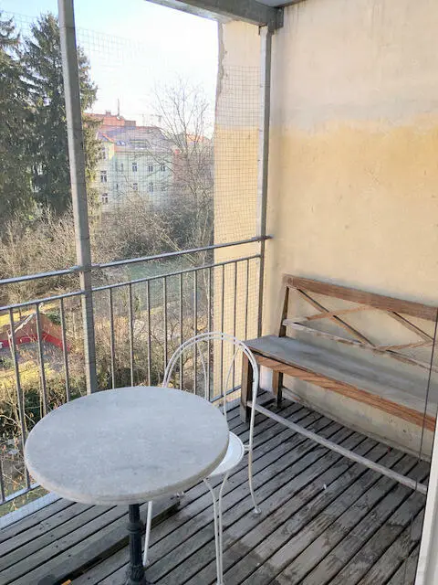 Balkon vom Wohnzimmer aus begehbar