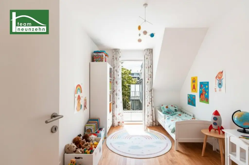 Das Raumwunder: Ruhig, Hell und in Bestlage - Erstbezug direkt beim Donauzentrum in Hofruhelage mit Geothermie-Heizung