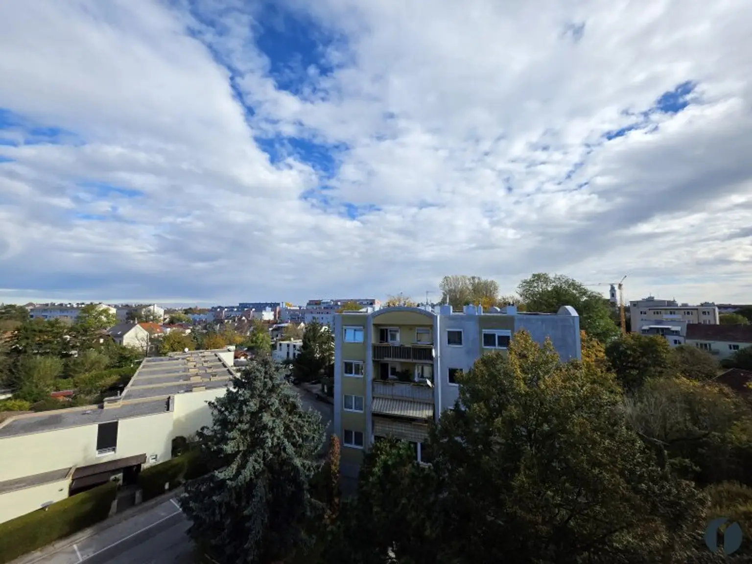 Ausblick Loggia und Wohnzimmer