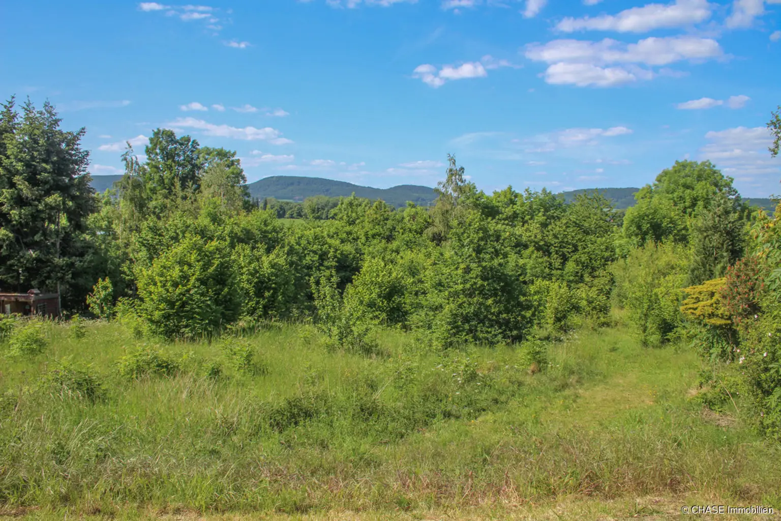 Fronansicht auf das Grundstück