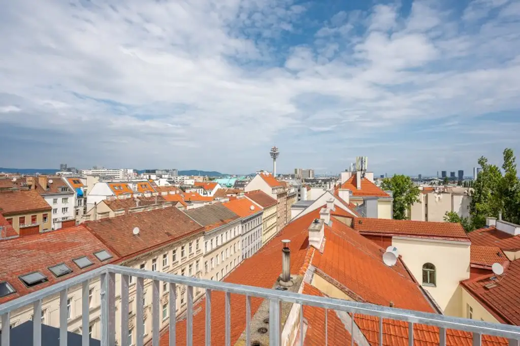 ++FonteFlats++ Außergewöhnlicher 4-Zimmer Dachgeschoss-ERSTBEZUG mit großartiger Dachterrasse