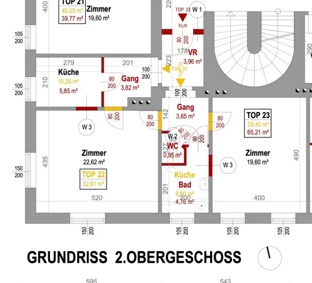Top Grundriss | gepflegte, helle 2-Zimmer-Wohnung mit separater Küche | Kurzzeitvermietung möglich