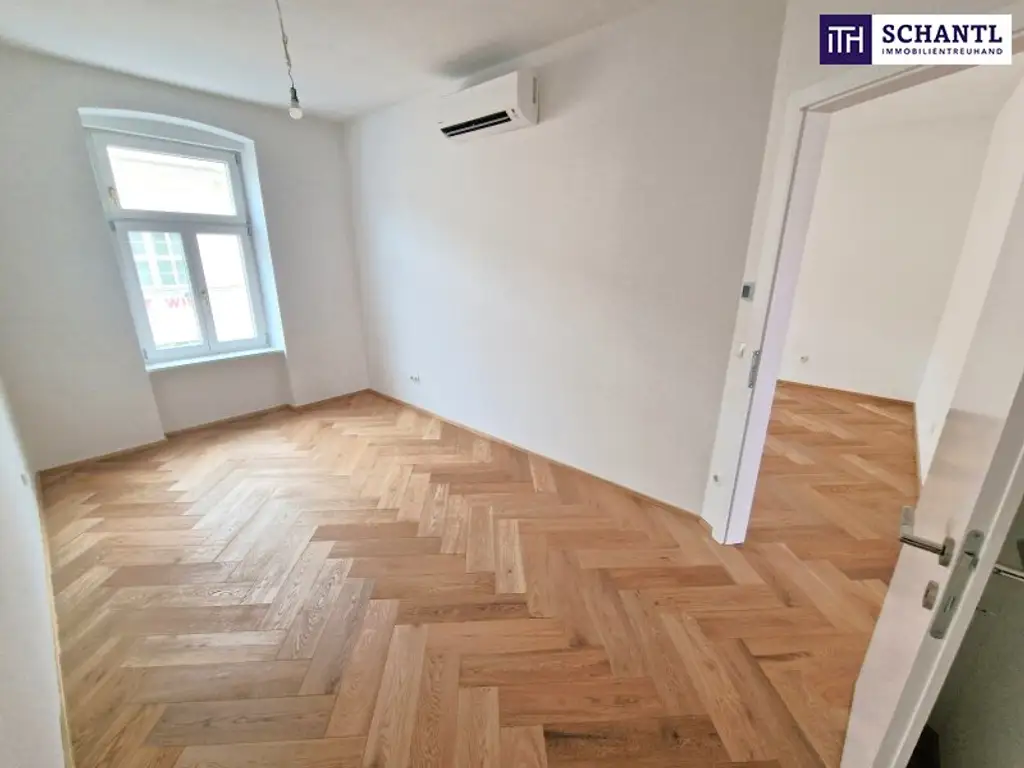 ***Altbau trifft Dachgarten – Stilvolle 3-Zimmer-Wohnung mit großer Terrasse  – hochwertiger Sanierung + Klimaanlage & Luftwärmepumpe***