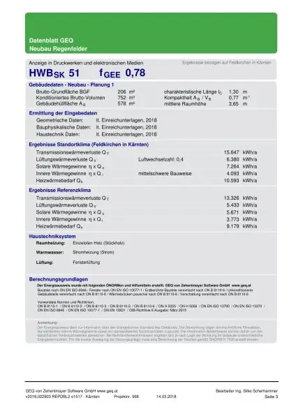 Feldkirchen Stadt - BJ 2018  ein Familien Haus 170 m² mit Garten und Carport mit 590 m² Grund– nähe medQuartier-Ärztehaus, HAK & BH Feldkirchen
