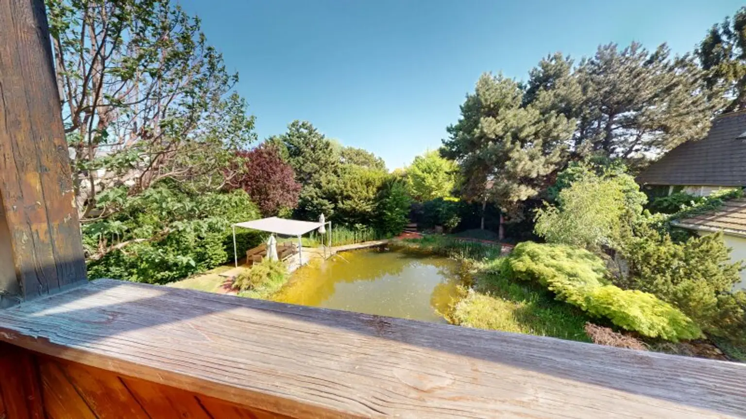 Blick vom Balkon