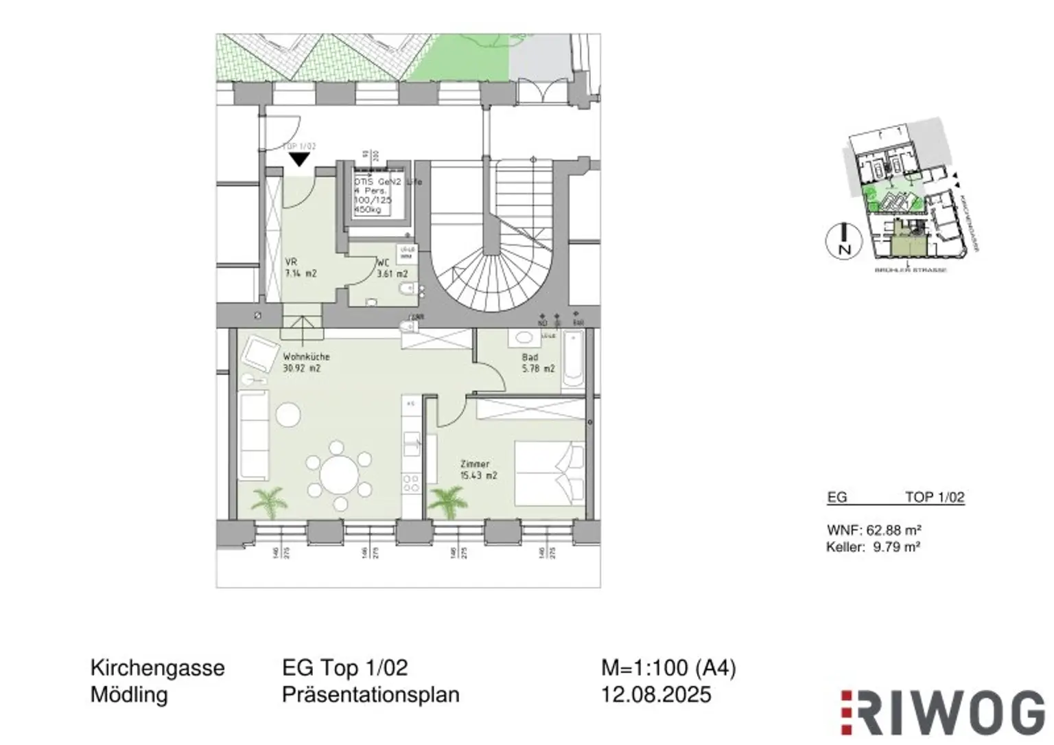 ÜBER 4 METER RAUMHÖHE II PRESTIGE UND ELEGANZ II WOHNEN IM DENKMALGESCHÜTZEN MÖDLINGER STADTJUWEL II FUSSGÄNGERZONE