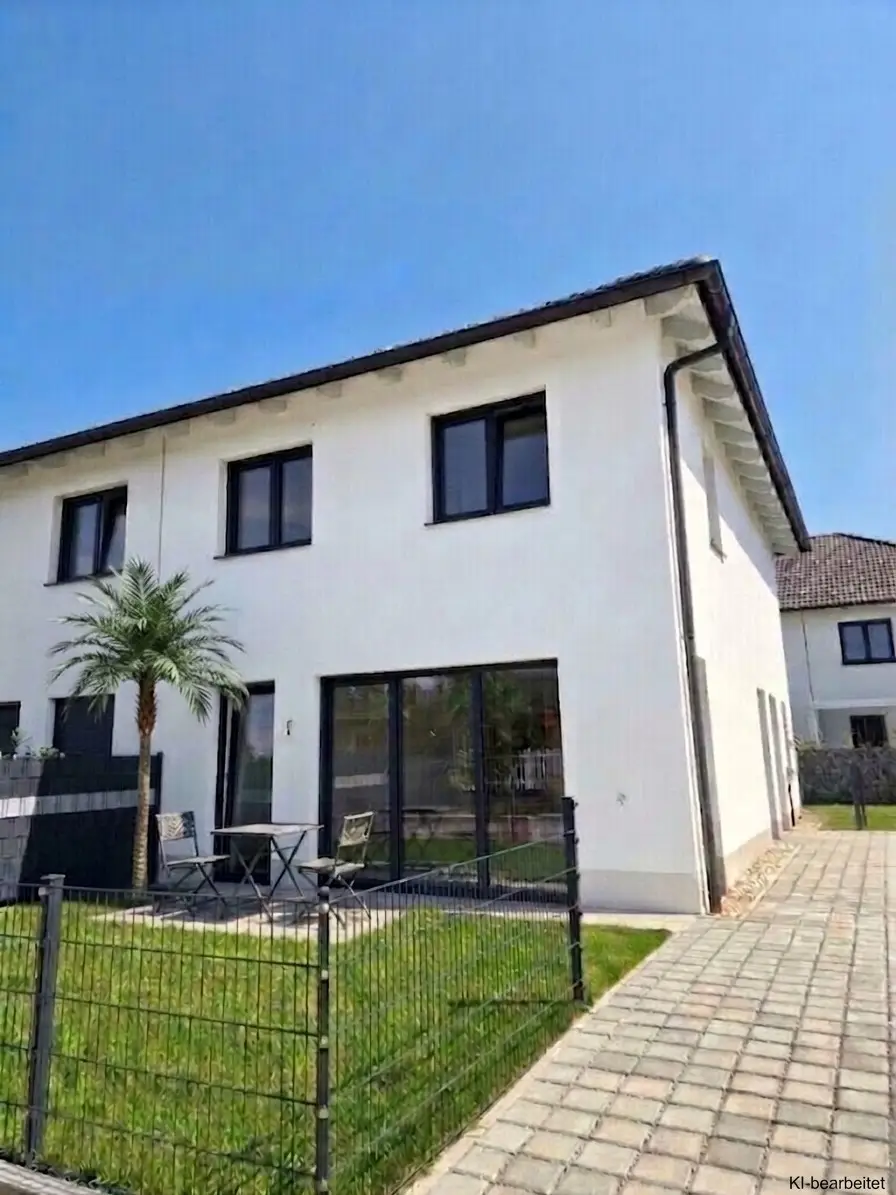 Modernes Doppelhaus mit Garten und Terrasse auf Eigengrund & zeitgemäßem Wohnkomfort