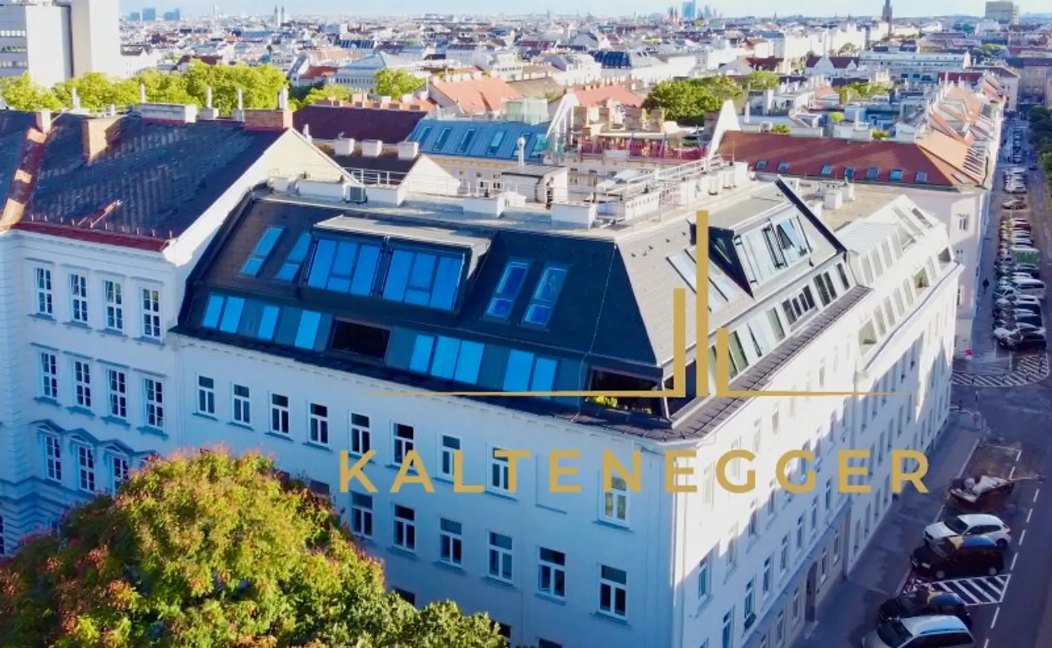 Aufnahme von oben auf die Wohnung