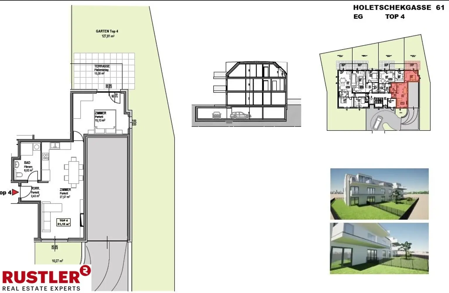 Erstbezug! Hochwertige 2-Zimmer Gartenwohnung in ruhiger Lage - zu verkaufen