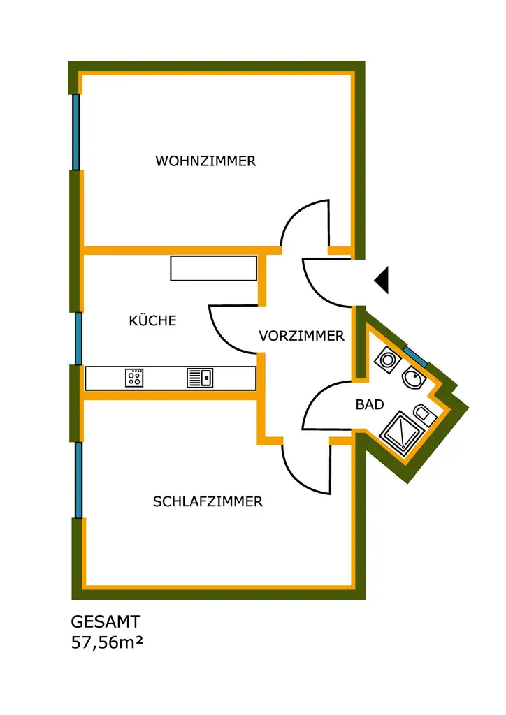 Charmante Stadtwohnung mit Weitblick