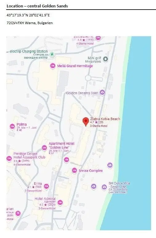 23 Lageplan Golden Sands BG