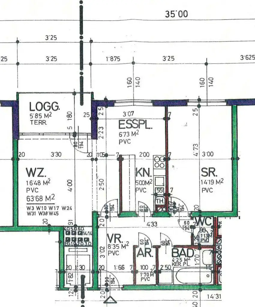 Schöne sanierte 2 Zimmer Wohnung in guter Lage