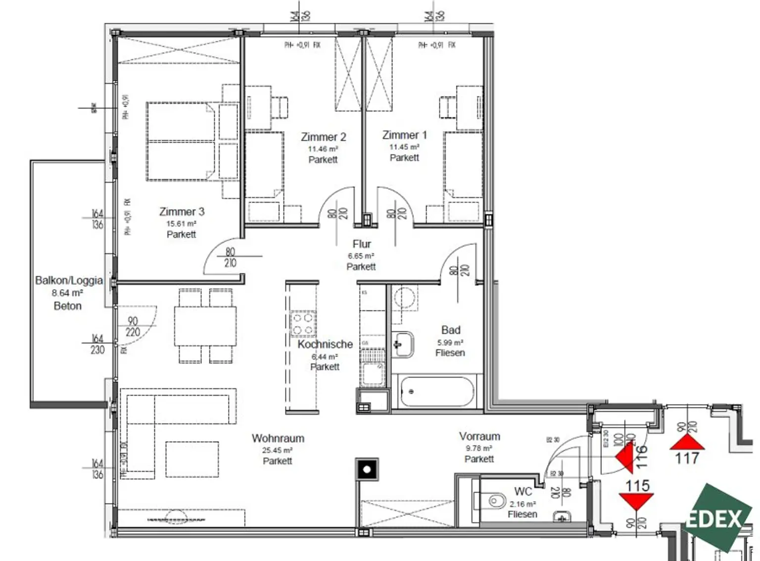 Familienfreundliche 4-Zimmer-Wohnung nahe 29A Bushaltestelle