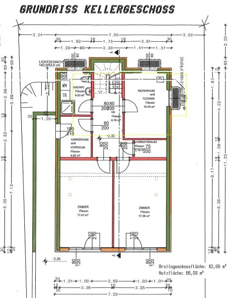 Wohnkeller und Hauseingang