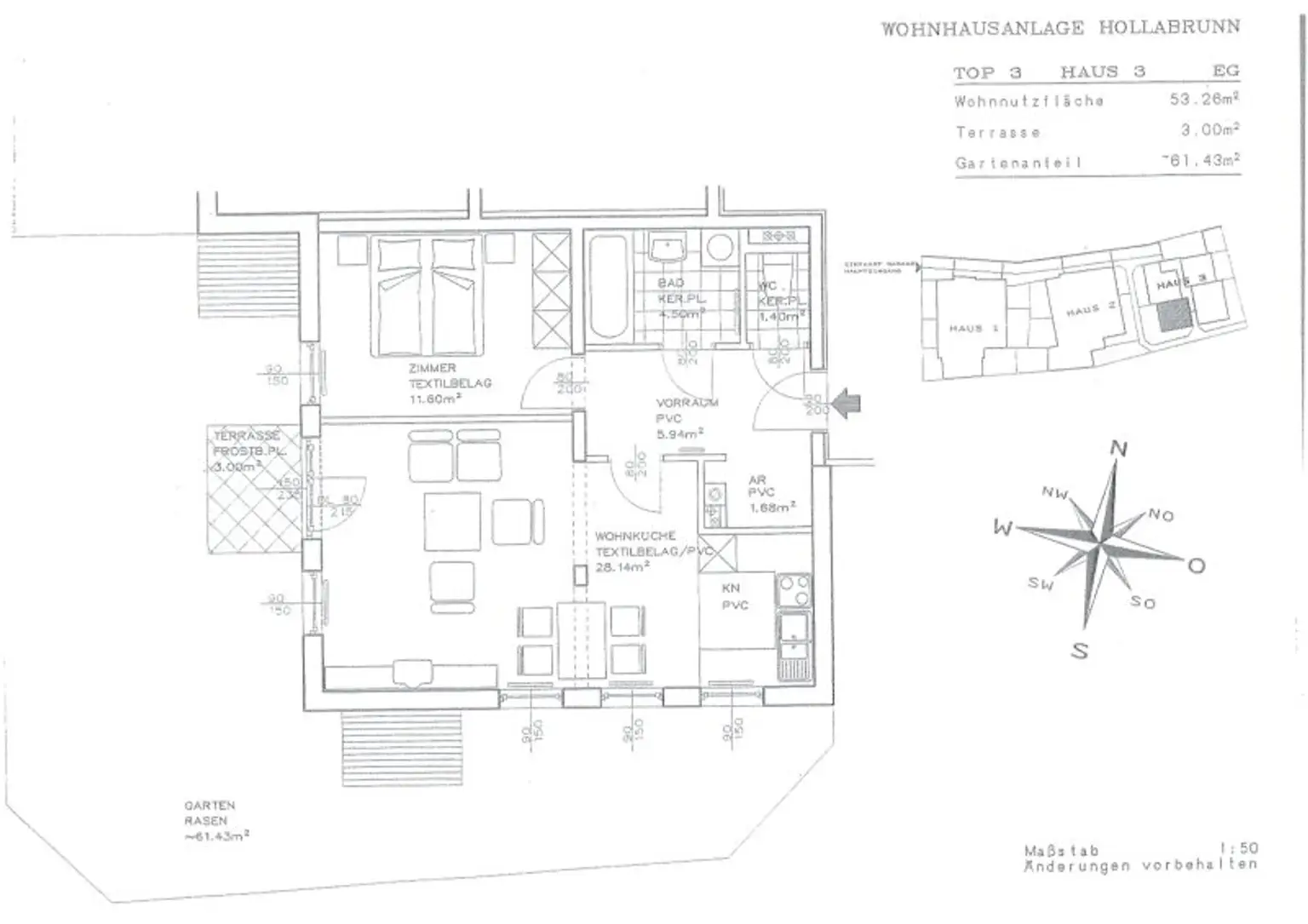 "PROVISIONSFREI" Helle und ruhige Garten-/Terrassenwohnung mit Tiefgaragenplatz