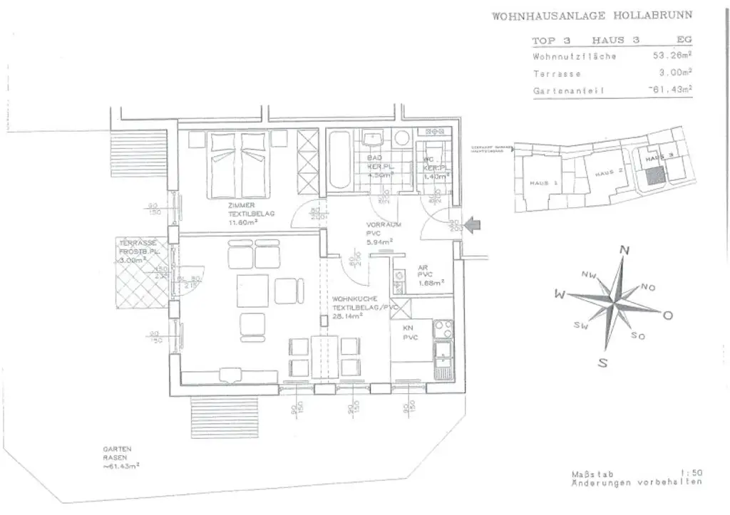 "PROVISIONSFREI" Helle und ruhige Garten-/Terrassenwohnung mit Tiefgaragenplatz