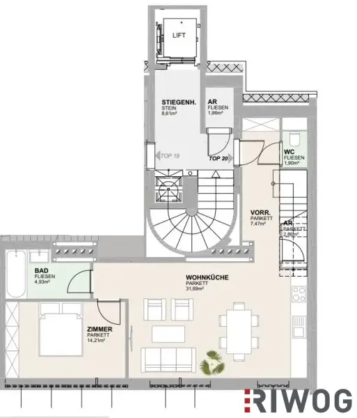Wienblick / Fernblick mit hochwertiger Ausstattung / Durchdachten 3-Zimmer Grundriss und U-Bahn nähe