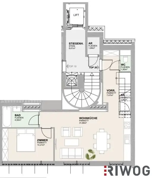 Wienblick / Fernblick mit hochwertiger Ausstattung / Durchdachten 3-Zimmer Grundriss und U-Bahn nähe