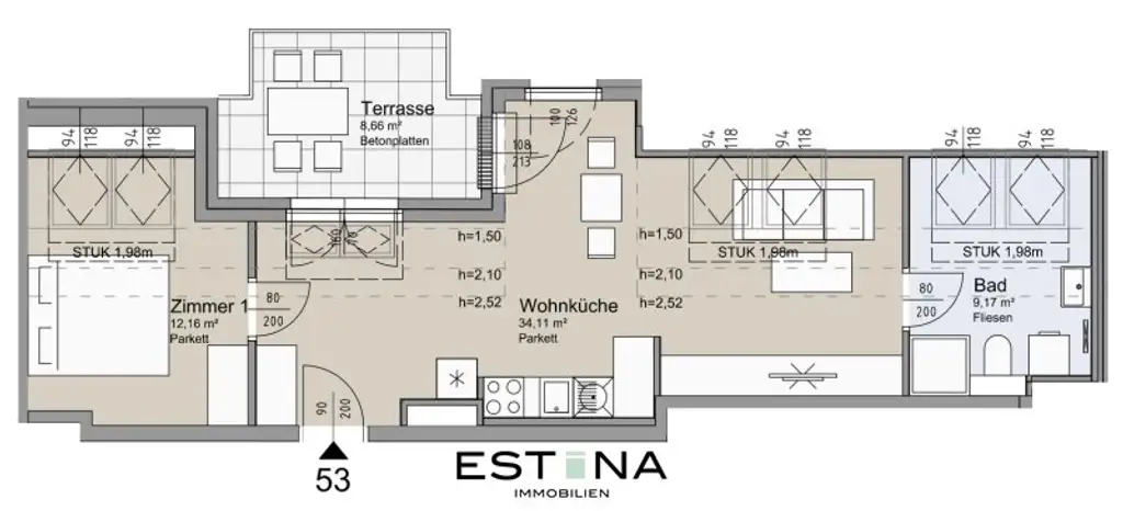 Provisionsfrei, ruhig, zentral & weit oben – Dachgeschoss-Wohnung mit Klasse